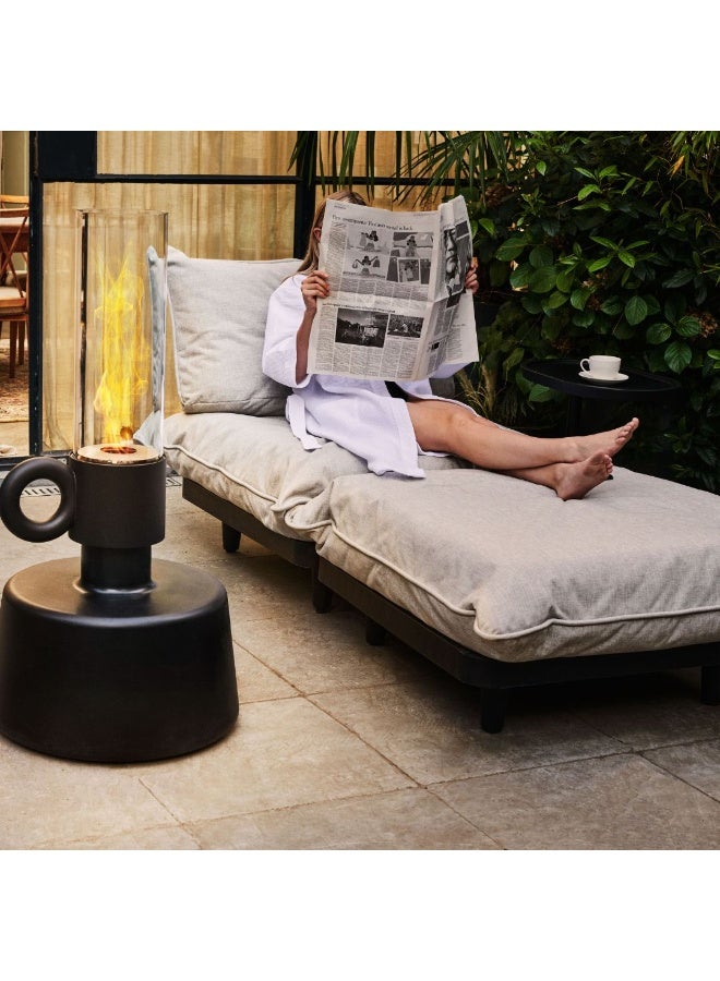 Fatboy Paletti Outdoor Daybed Lounge Set | 2 seater sofa set | Use: Indoor/Outdoor | UV-resistant, high UV-grade | Water & stain resistant | 1 x Middle seat | 1 x Hocker | 190x100x90 cm | Mist - Image 2